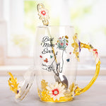 Best Mom Ever Mom Gifts Hands Holding - Personalized Enamel Flower Tea Cup