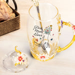 Best Mom Ever Mom Gifts Hands Holding - Personalized Enamel Flower Tea Cup