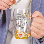 Best Mom Ever Mom Gifts Hands Holding - Personalized Enamel Flower Tea Cup