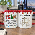 Best Team - Custom Name Crosswords - Thank You Bulk Gifts For Coworkers - Personalized Mug 1