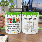Best Team - Custom Name Crosswords - Thank You Bulk Gifts For Coworkers - Personalized Mug 2