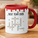 Best Team - Custom Name Crosswords - Thank You Bulk Gifts For Coworkers - Personalized Mug 3