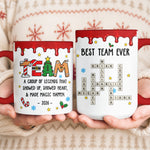 Best Team - Custom Name Crosswords - Thank You Bulk Gifts For Coworkers - Personalized Mug 4