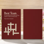 Best Team Ever Custom Name Scrabble For Coworkers, Friends - Personalized Hardcover Journal 3