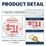 Best Team Ever - Custom Scrabble Crosswords Names, Bulk Gifts For Coworkers, Team - Personalized Ornament 5