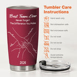 Best Team Ever Hand Line Art Gift For Coworker Teacher Nurse - Personalized Tumbler 6