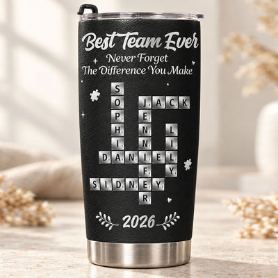 Best Team Ever Scrabble Name - Personalized Tumbler