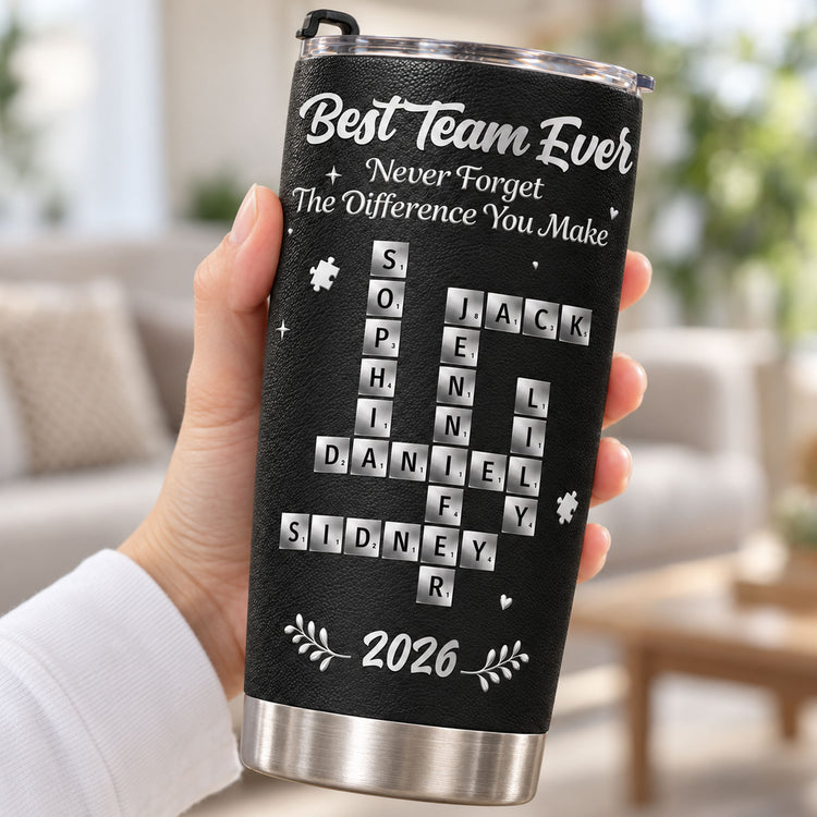 Best Team Ever Scrabble Name - Personalized Tumbler 2