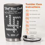 Best Team Ever Scrabble Name - Personalized Tumbler 4