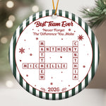 Best Team Ever Scrabble Words Christmas Gifts For Coworkers - Personalized Ornament 2