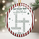 Best Team Ever Scrabble Words Christmas Gifts For Coworkers - Personalized Ornament 3