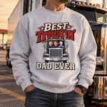 Best Truckin' Dad Ever - Personalized Shirt 1