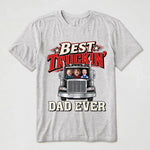 Best Truckin' Dad Ever - Personalized Shirt 3