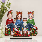 Besties Forever Christmas Gifts For BFF, Soul Sisters - Personalized Wooden Plaque 4
