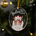 Besties Forever Custom Photo Watercolor Friendship Gift - Personalized Ornament 5