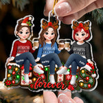 Besties Sisters Forever Christmas Gifts For BFF, Soul Sisters - Personalized Ornament 3