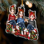 Besties Sisters Forever Christmas Gifts For BFF, Soul Sisters - Personalized Ornament 4
