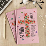 Birth Flower Cross You Are Bible Verse Affirmations - Personalized Journal 6