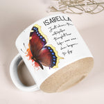 Birth Month Butterfly Gift For Her, Wife, Daughter, Friends, Sister - Personalized Mug 3