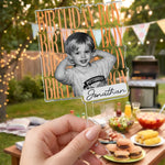 Birthday Custom Childhood Photo - Personalized Cake Topper 3