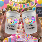 Birthday Decor For Squishy Hunter - Personalized Cups 4