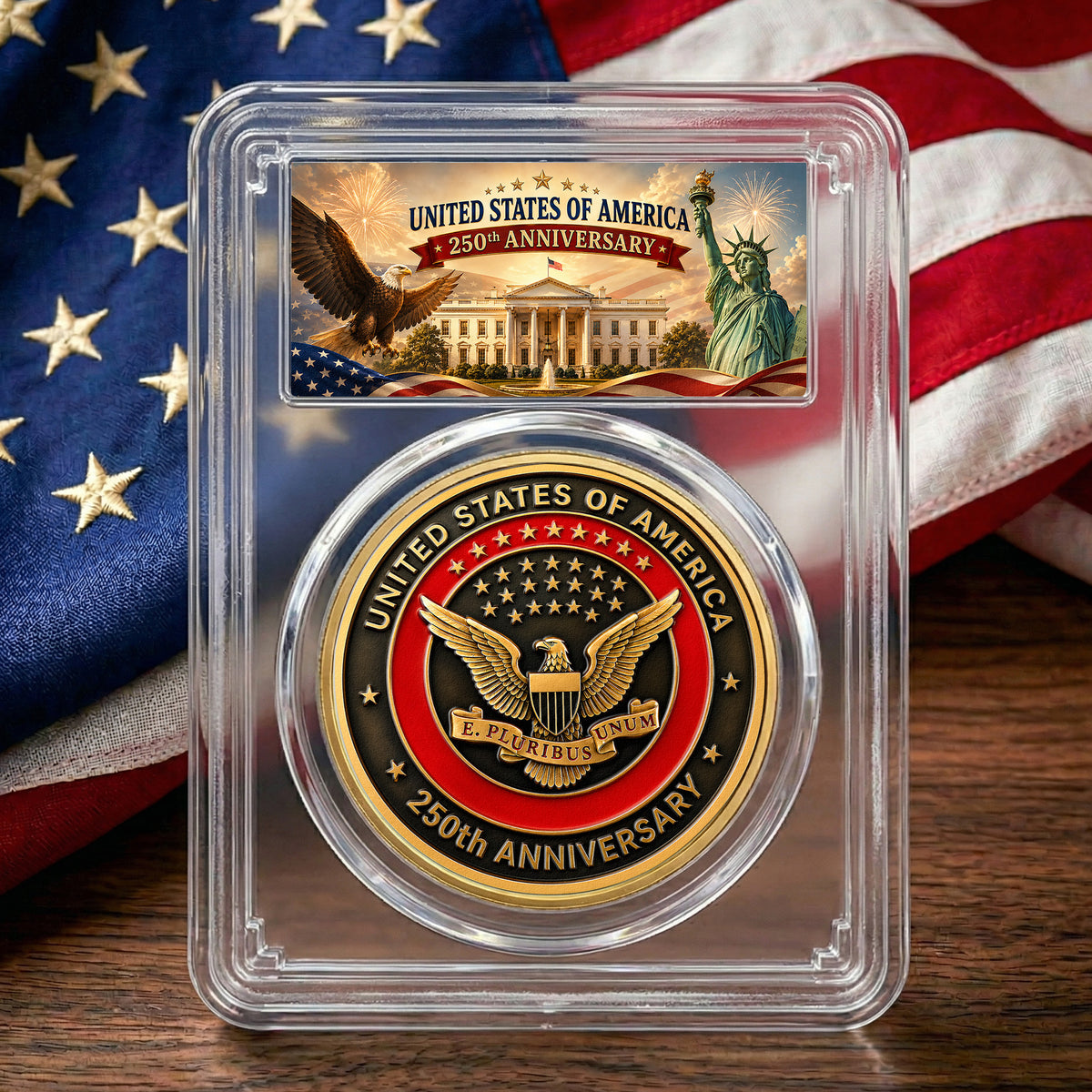 American Symbol 250 Years Of Freedom Great Seal - Coin