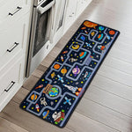 Boy Toy Cars Play Room Decor Cars, Construction, Galaxy Theme - Personalized Runner Rug 3