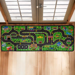 Boy Toy Cars Play Room Decor Cars, Construction, Galaxy Theme - Personalized Runner Rug 4