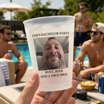 Boyz, Beer And A True Braj - Bachelor Party Favors With Funny Troll Photo Groom - Personalized Cups 1