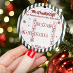 Brothers & Sisters Forever Linked Together Christmas Ornament Striped Patterns - Personalized Ornament 4