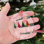 Brothers & Sisters Forever Linked Together Glass Ornament, Custom Family Christmas Gift - Personalized Ornament 3