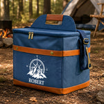 Camping, Forest, Mountain Custom Name, Monogram - Personalized Cooler Bag 3