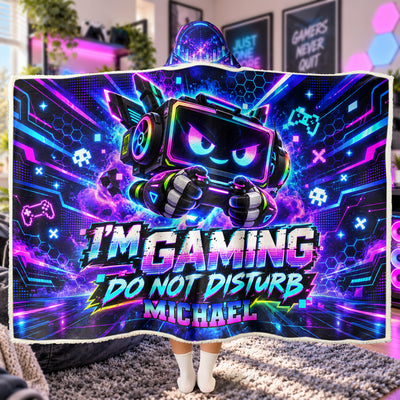 Can't Hear You I'm Gaming - Funny Reading Blanket For Game Lovers - Personalized Blanket