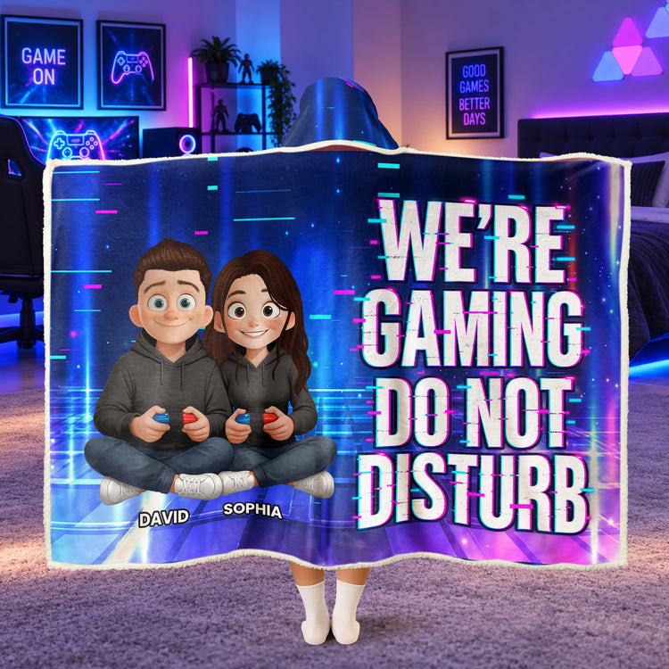 Can't Hear You, We'Re Gaming - Funny Gaming Blanket For Couples - Personalized Blanket 2