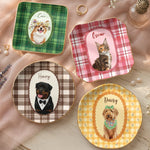 Cartoon Your Pet Photo - Vintage Frame For Dog Mom, Dog Lovers - Personalized Jewelry Dish 1