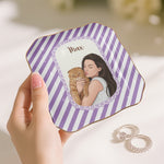 Cartoon Your Pet Photo - Vintage Frame For Dog Mom, Dog Lovers - Personalized Jewelry Dish 4