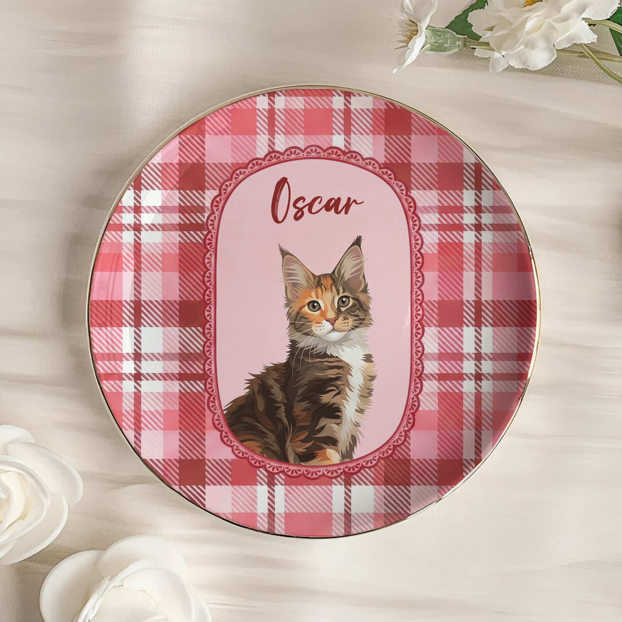 Cartoon Your Pet Photo - Vintage Frame For Dog Mom, Dog Lovers - Personalized Jewelry Dish 6