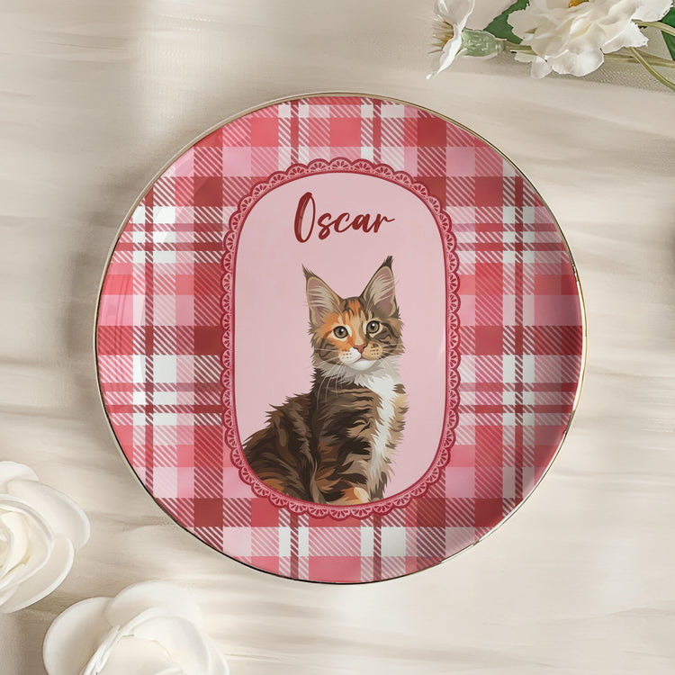 Cartoon Your Pet Photo - Vintage Frame For Dog Mom, Dog Lovers - Personalized Jewelry Dish 6