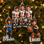 Cartoon Your Photo - Christmas Gifts For Kid, Grandkids - Personalized Ornament 2
