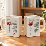 Chapter 30 Custom Birth Month Flower Book Mug, Birthday Gift For Her - Personalized Mug 2