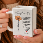 Chapter 30 Custom Birth Month Flower Book Mug, Birthday Gift For Her - Personalized Mug 3