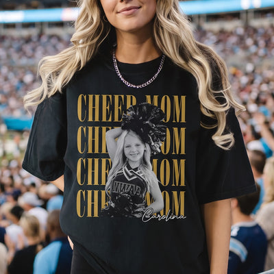 Cheer Mom Custom Photo - Personalized Shirt