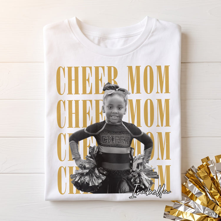 Cheer Mom Custom Photo - Personalized Shirt 4