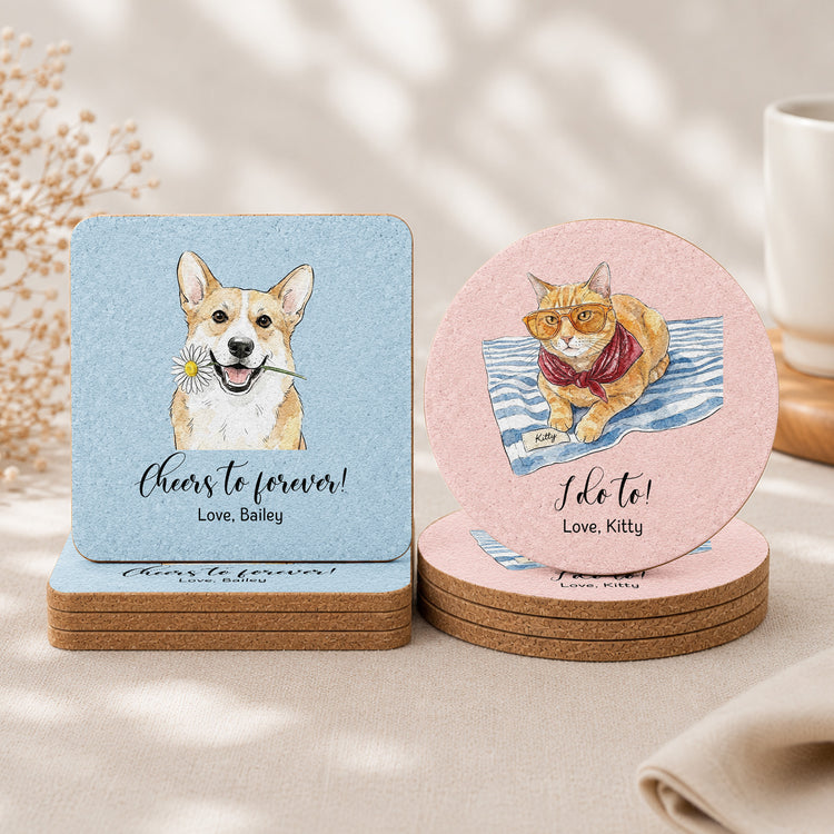 Cheers To Forever Wedding Favors Wedding Gifts For Guests - Personalized Coasters 2