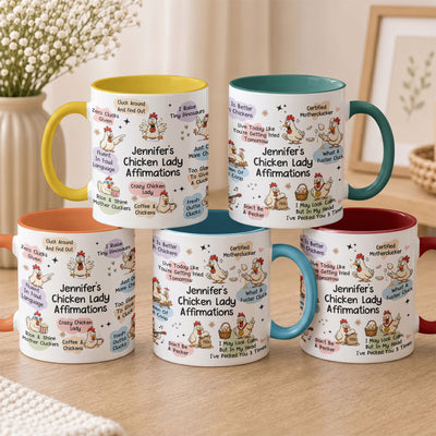 Chicken Lady Affirmation Mug - Gift For Chicken Lovers - Personalized Mug