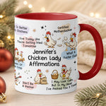 Chicken Lady Affirmation Mug - Gift For Chicken Lovers - Personalized Mug 3