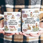 Chicken Lady Affirmation Mug - Gift For Chicken Lovers - Personalized Mug 4