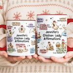 Chicken Lady Affirmation Mug - Gift For Chicken Lovers - Personalized Mug 5