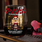Chingona Como Mi Madre Mexican Latino - Personalized Wine Glass 2
