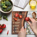 Christian Cross Glass Wood Look Gift For Her, Wife, Daughter, Mom, Sister, Friends - Personalized Cutting Board 3